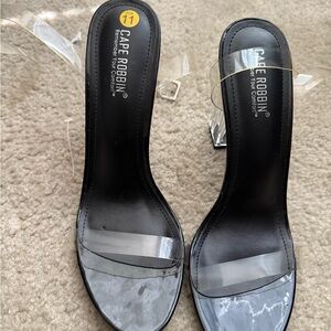 Cape Robbin clear  Heels Elegant Design